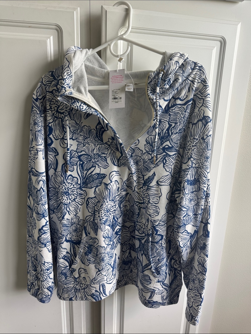 Lilly Pulitzer Chiara Hoodie Pullover Jacket top XL